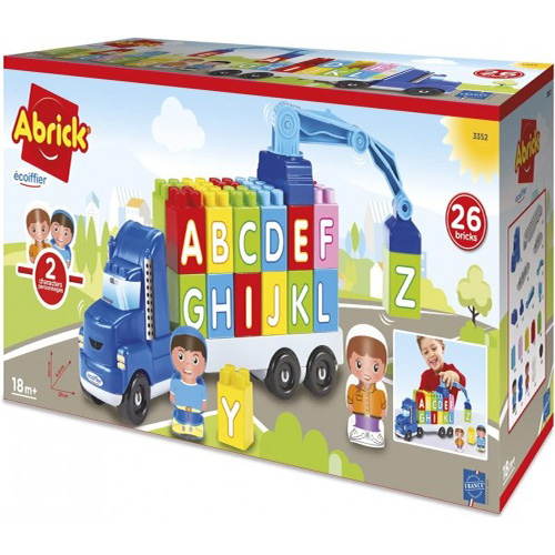 Camión de ladrillo con ABC